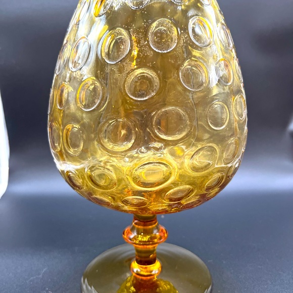 EMPOLI ITALIAN VASE..Gorgeous golden amber Mid century modern . - Picture 2 of 3